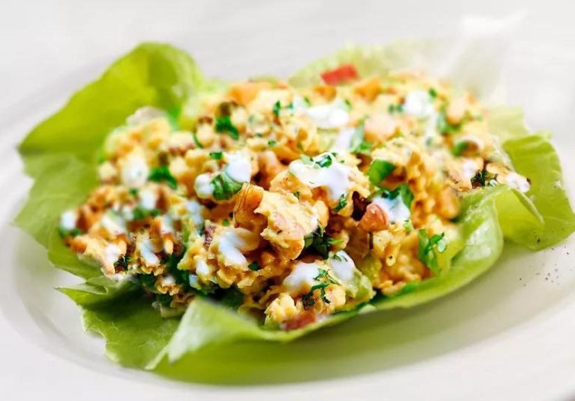 Recipe: Meatless ‘Chicken’ Salad Lettuce Wraps
