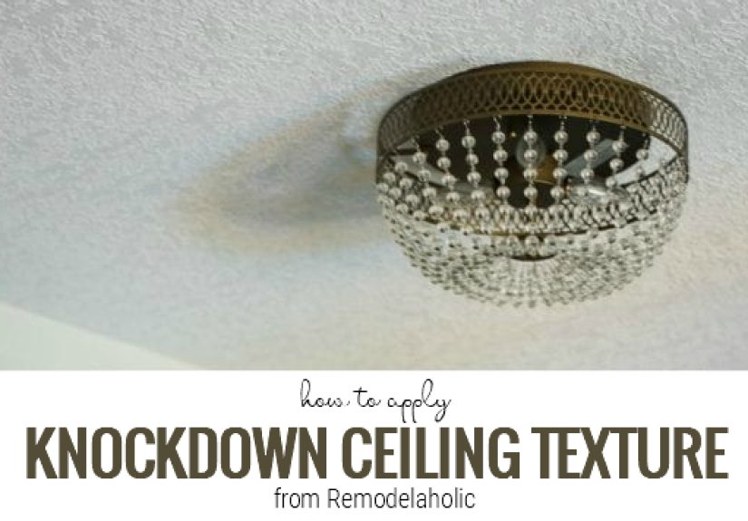 How To Apply Knockdown Ceiling Texture