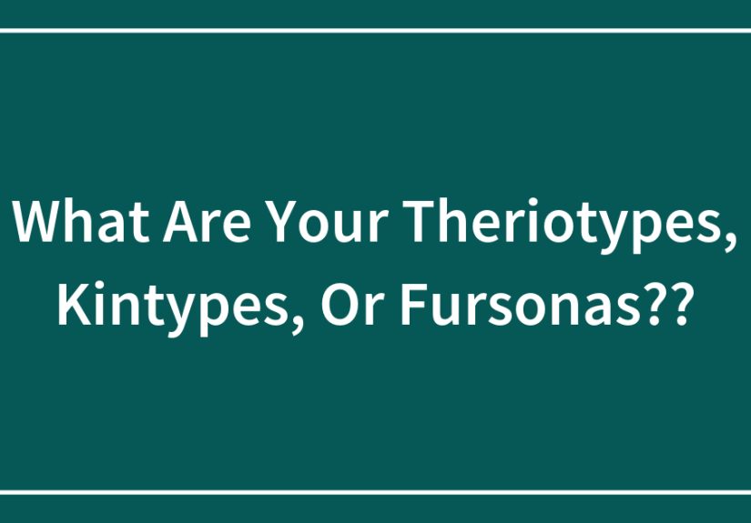 What Are Your Theriotypes, Kintypes, Or Fursonas??