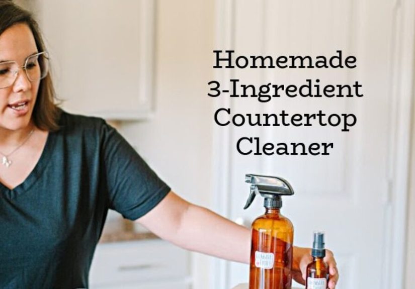 Homemade 3 Ingredient Countertop Cleaner (Just $0.19 a Batch)