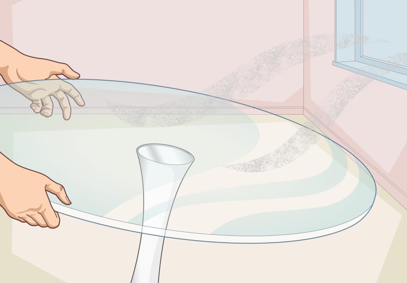 How to Prevent Dust from Getting on a Glass Table