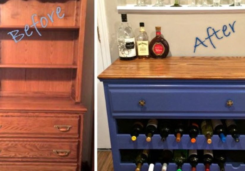 How to Turn a Dresser into a Wine Bar
