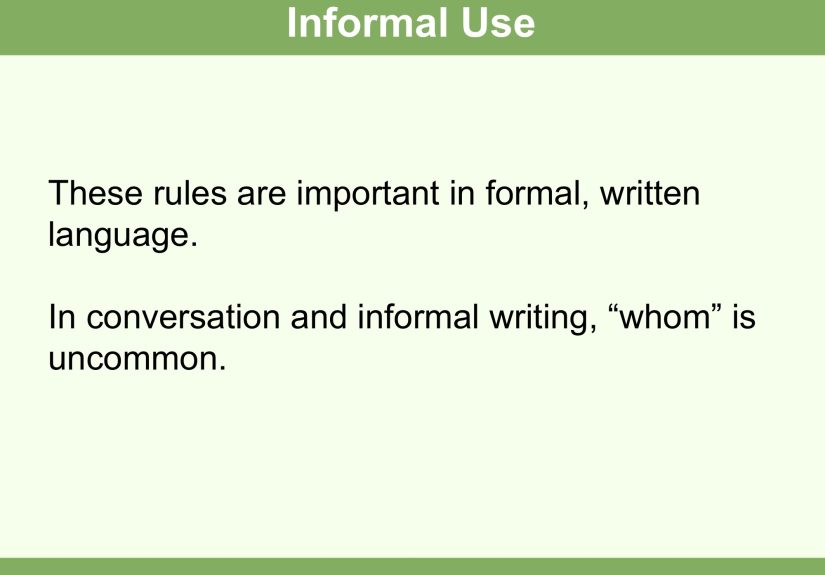 How to Use Who and Whom: 6 Steps