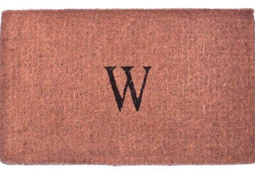 Plain Monogrammed Coco Doormat