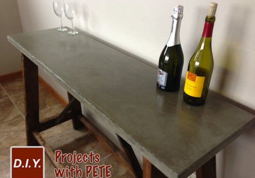 DIY Concrete Tabletop - Bob Vila