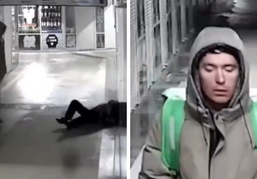 "Terrible Psychopath": CCTV Footage Catches Delivery Man Randomly Kicking Woman In The Head 'For Fun'