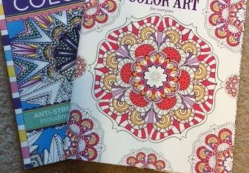 Adult Coloring Book Turned Beautiful Plate!