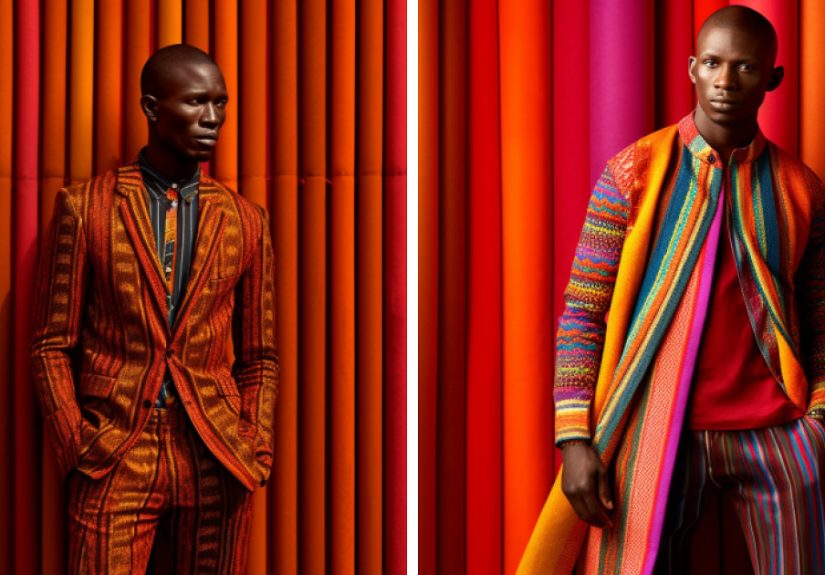 Afro-Colorism Fashion Photos Made By AI (5 Pics)