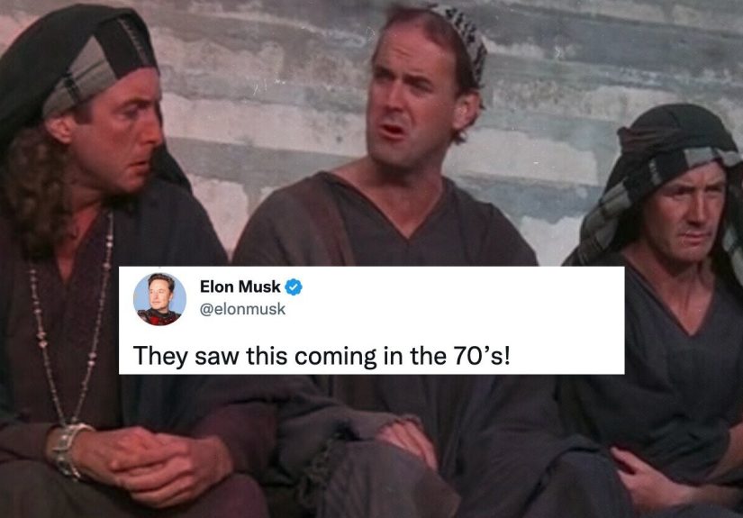 Elon Musk Thinks Monty Python Are His Anti-Wokestradamus
