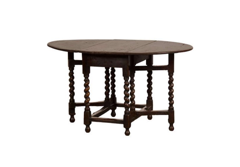 George III Period Oak Drop Leaf Table