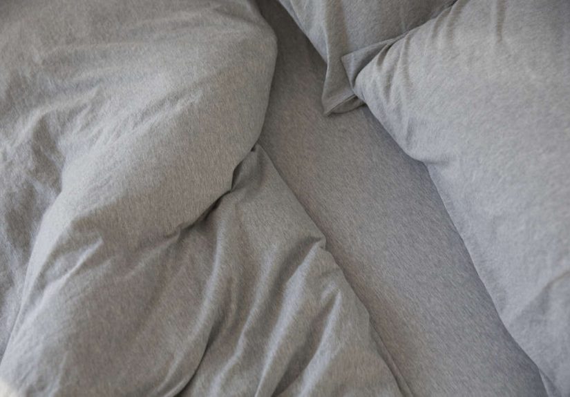 Grey Marle Duvet Cover