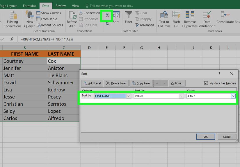 How to Sort Microsoft Excel Columns Alphabetically: 11 Steps