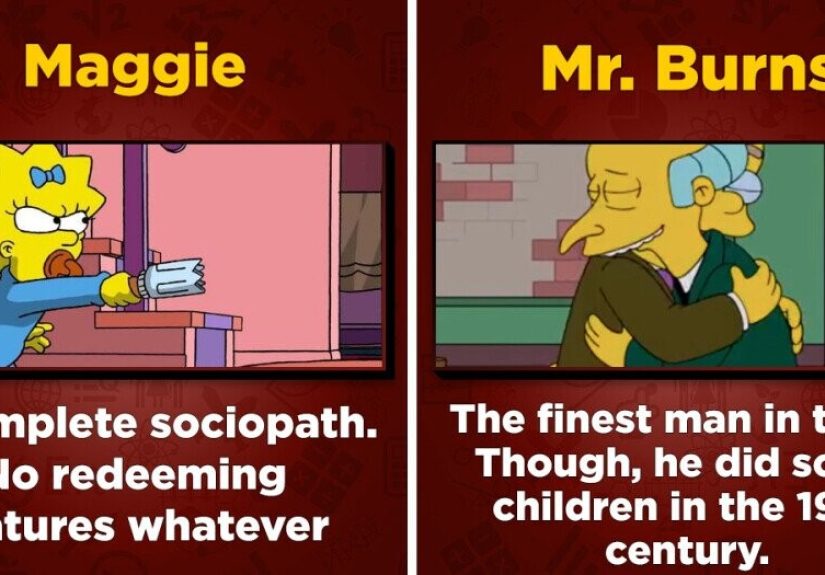 Meet Springfield’s Most Evil Citizens: Mr. Burns And Maggie Simpson