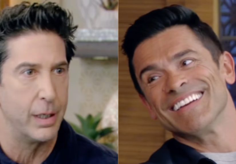 See Mark Consuelos Remind David Schwimmer of His 'Friends' Cameo